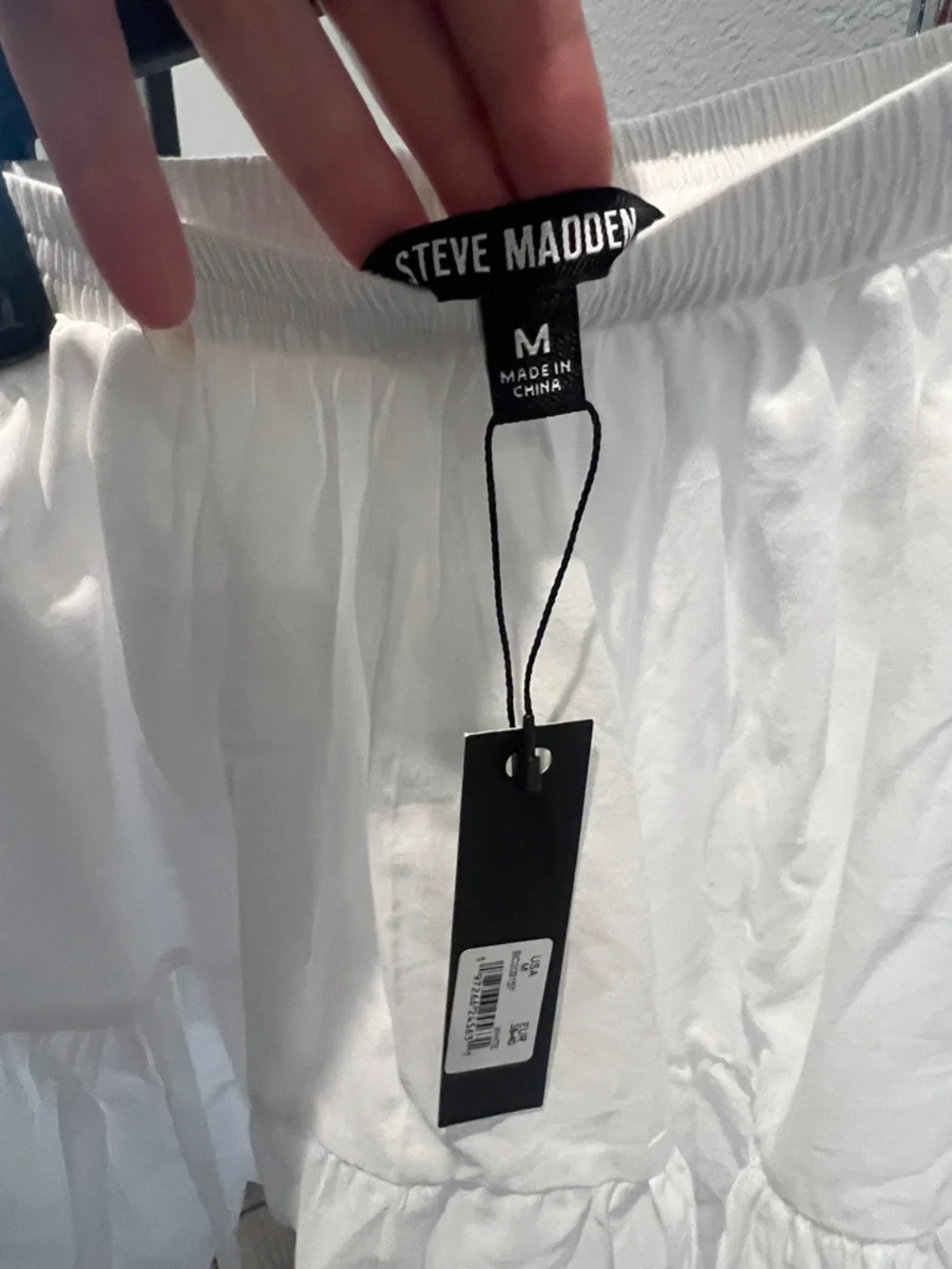 Steve Madden White Tiered Ruffle Skirt - Picture 5 of 6